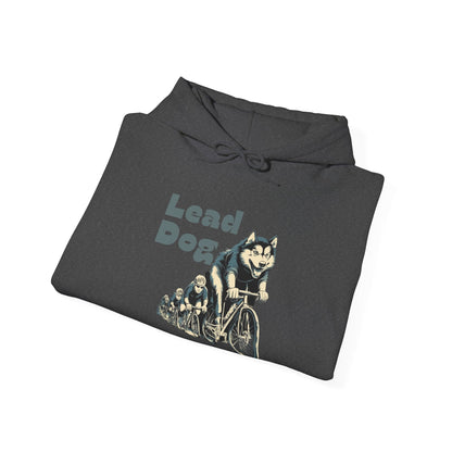"Lead Dog Energy" Unisex Hoodie for Dog-Loving Cyclists - Chainline Collective