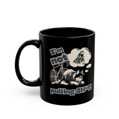 "I'm Not Pulling" Husky Cyclist Mug - Chainline Collective