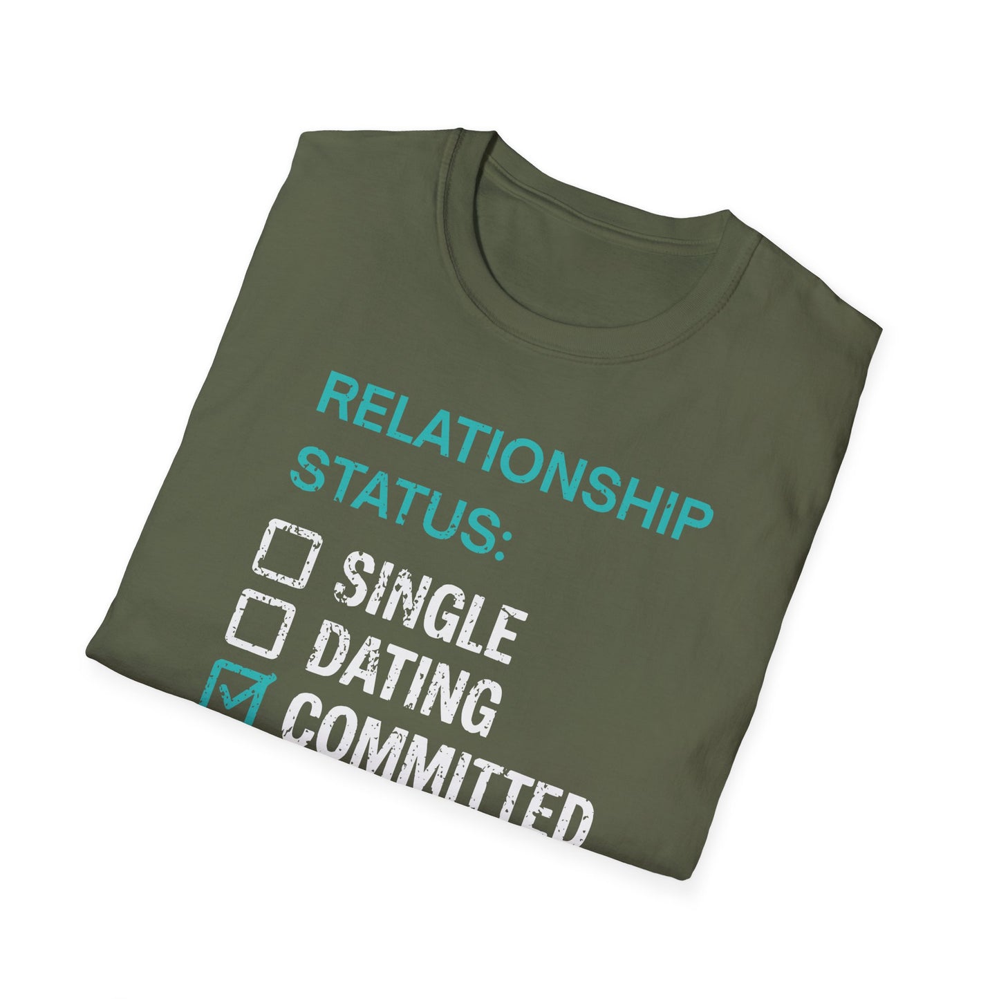 Relationship Status: Committed To My Bike | Funny Cycling T-Shirt, Cyclist Gift
