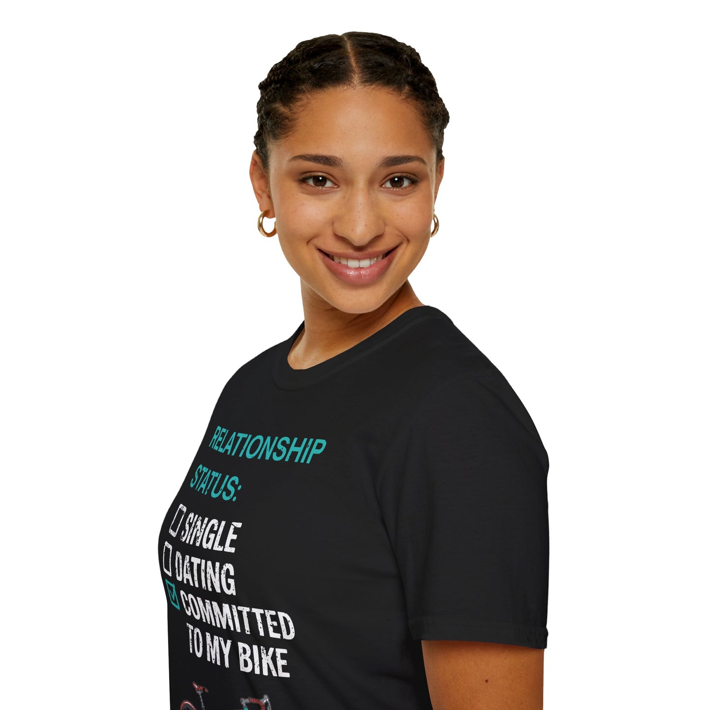 Relationship Status: Committed To My Bike | Funny Cycling T-Shirt, Cyclist Gift