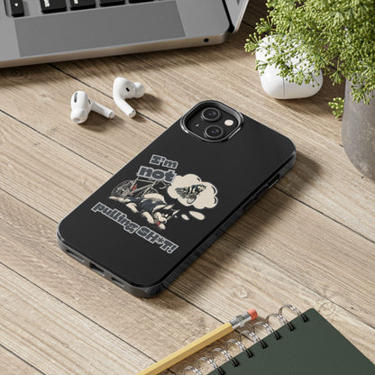 "I'm Not Pulling" Husky Cyclist Phone Case