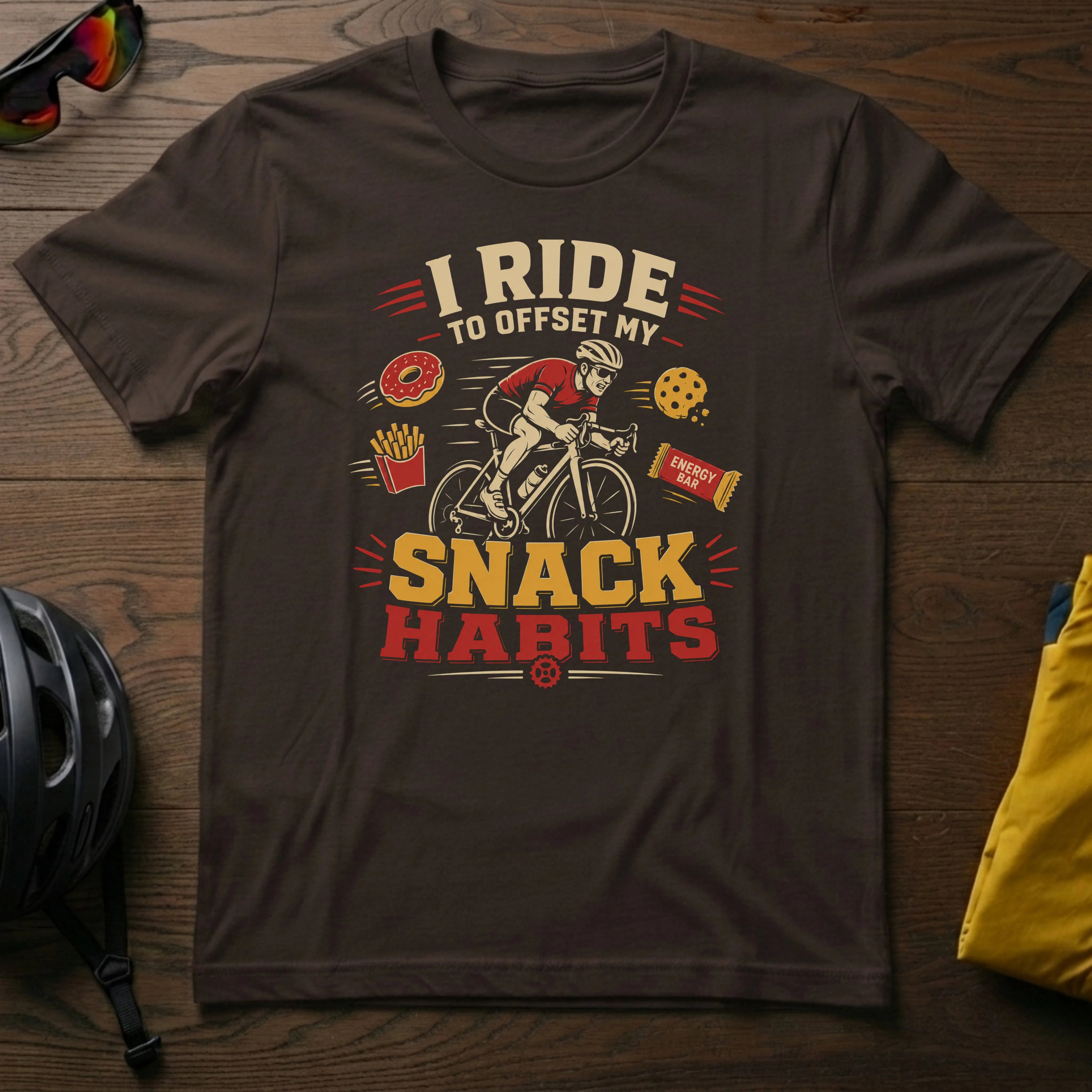 I Ride to Offset My Snack Habits Tee