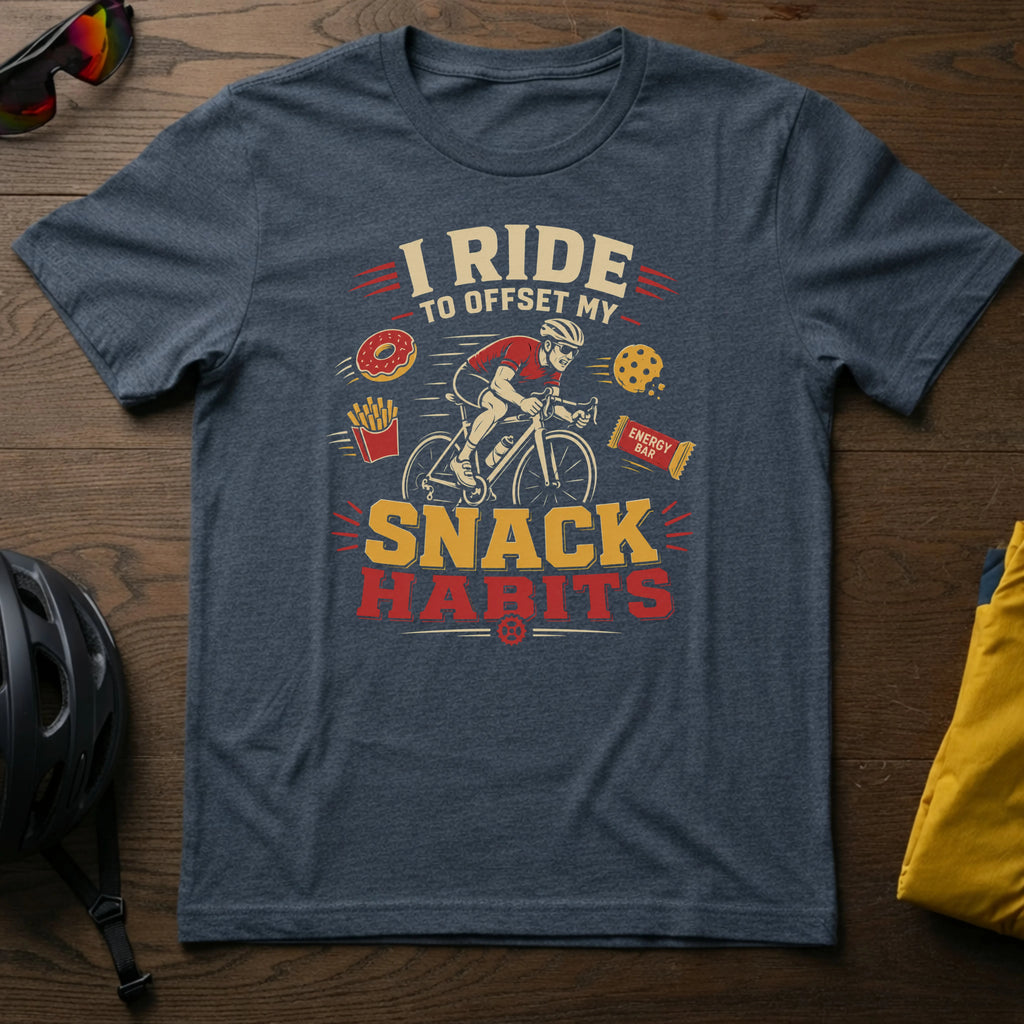 I Ride to Offset My Snack Habits Tee
