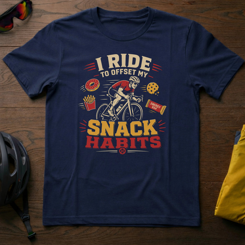 I Ride to Offset My Snack Habits Tee