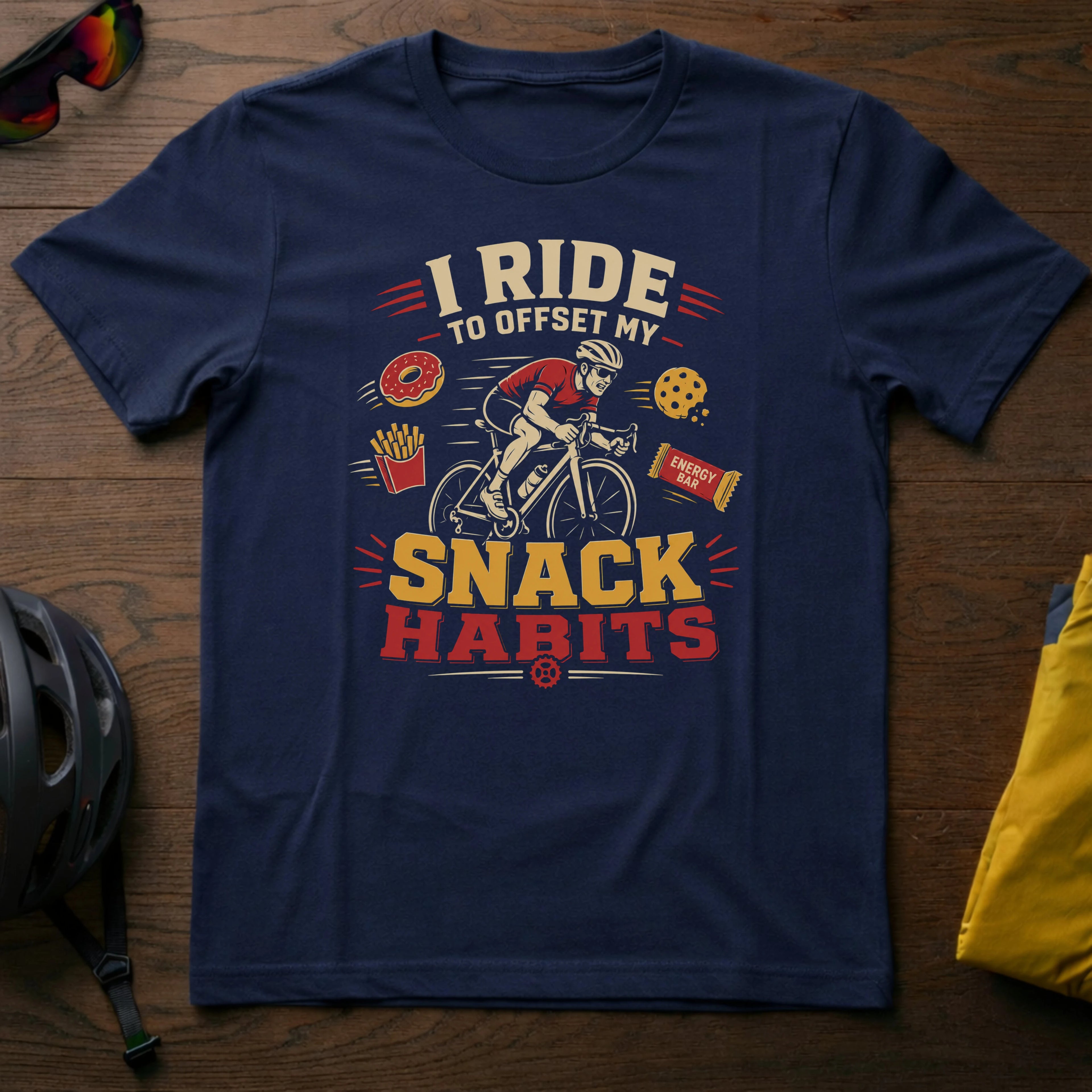 I Ride to Offset My Snack Habits Tee