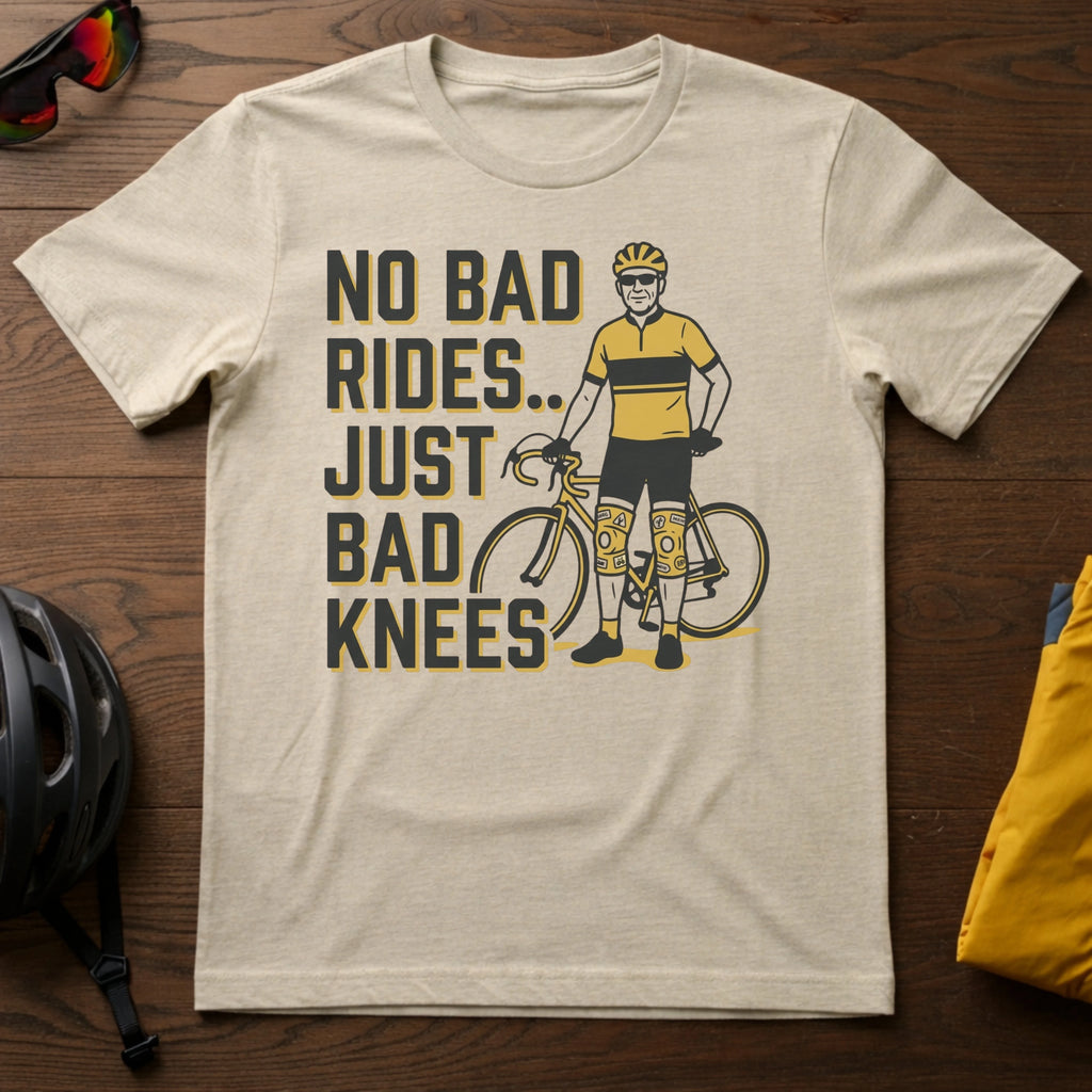 No Bad Rides. Just Bad Knees Tee