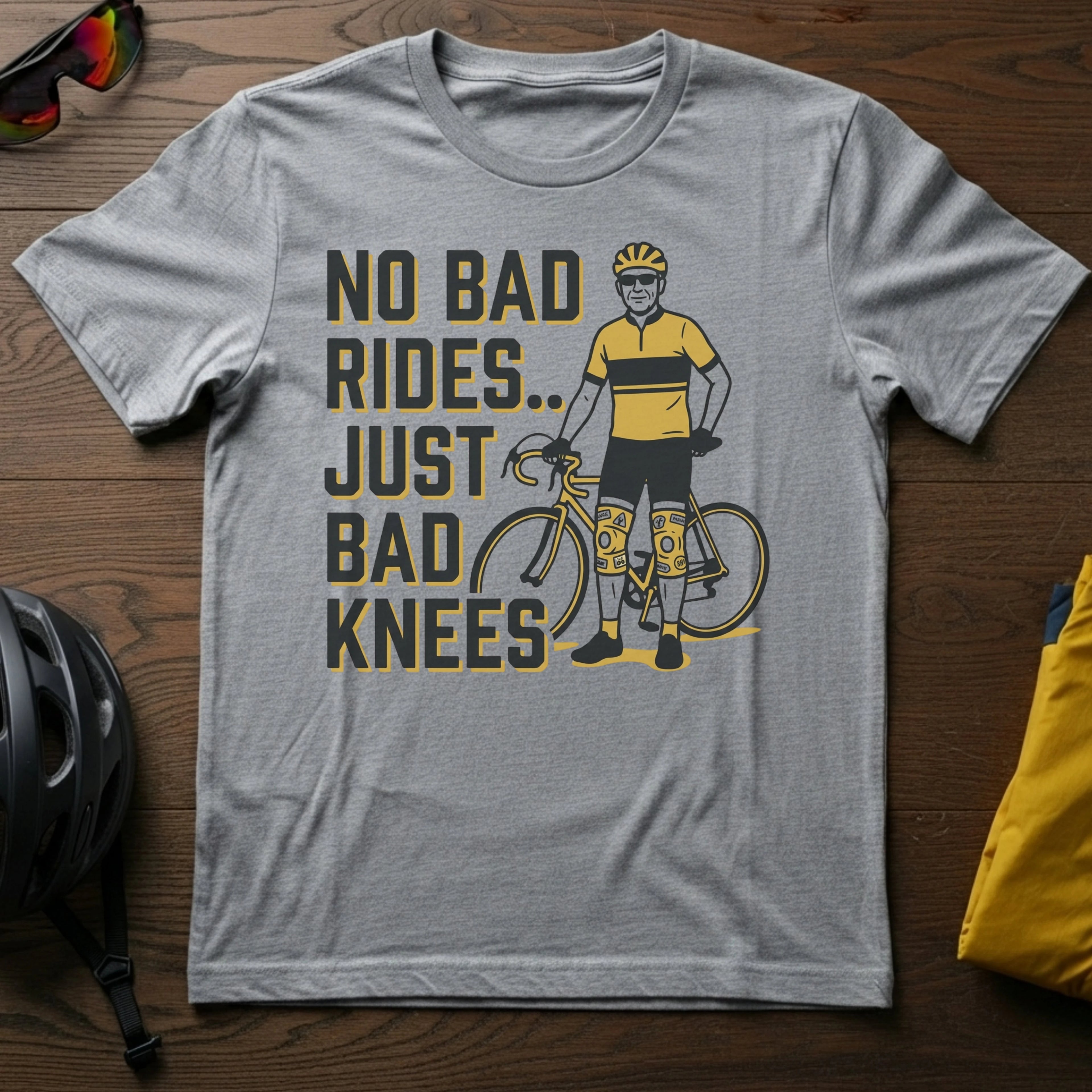 No Bad Rides. Just Bad Knees Tee