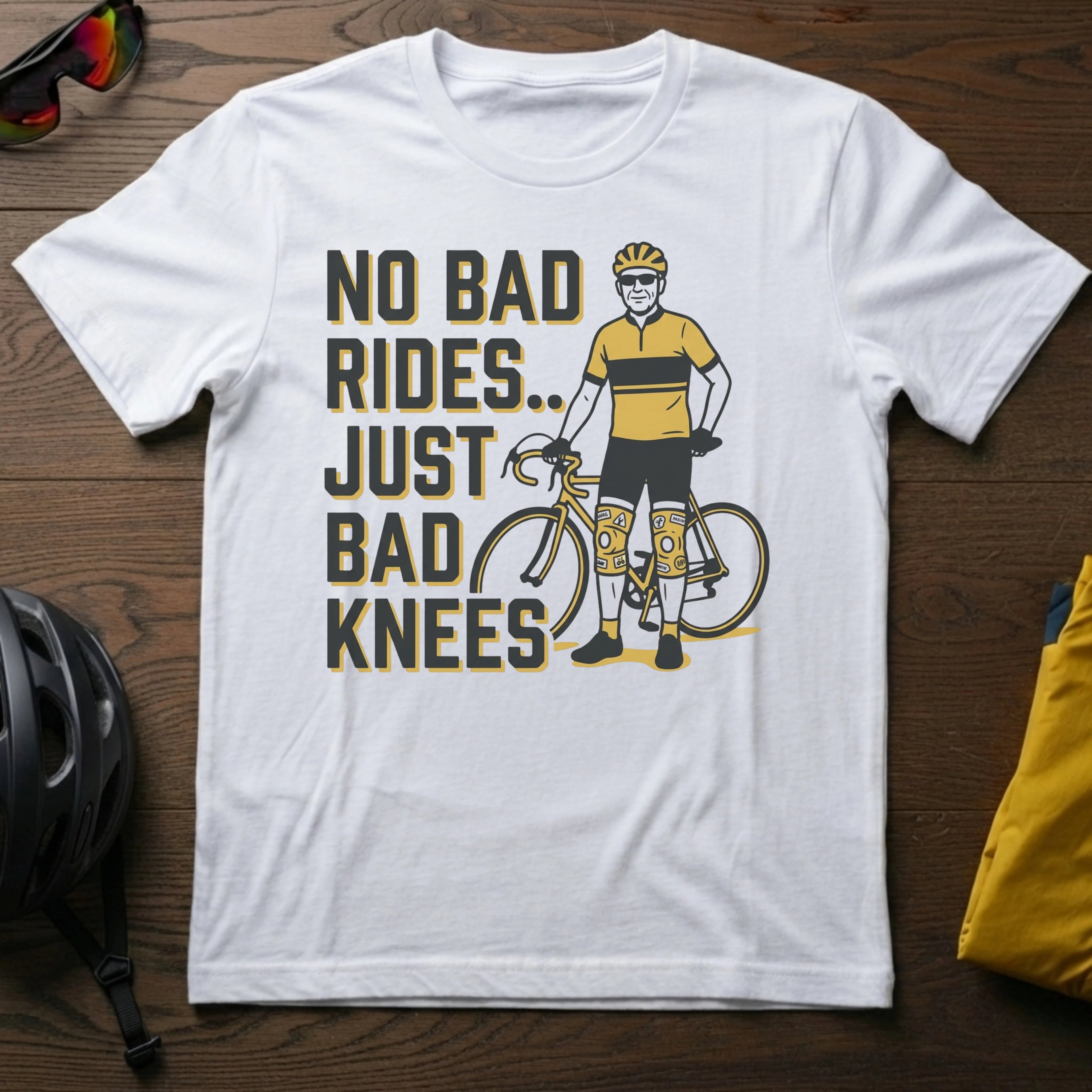 No Bad Rides. Just Bad Knees Tee