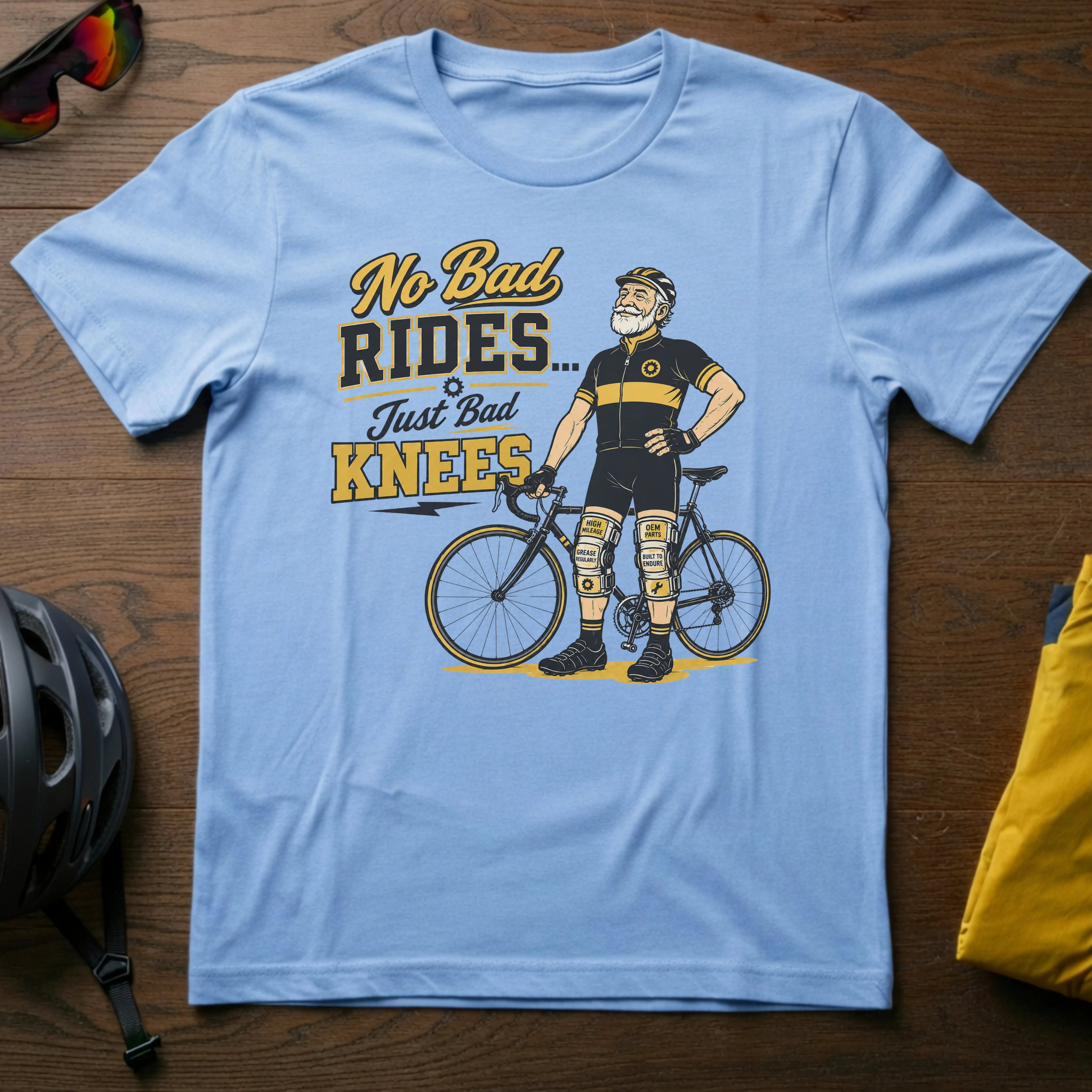 No Bad Rides, Just Bad Knees Tee
