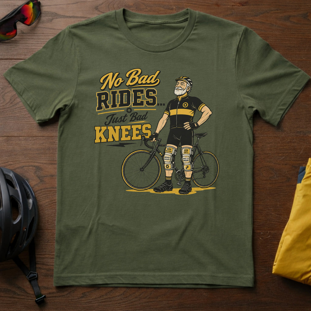 No Bad Rides, Just Bad Knees Tee