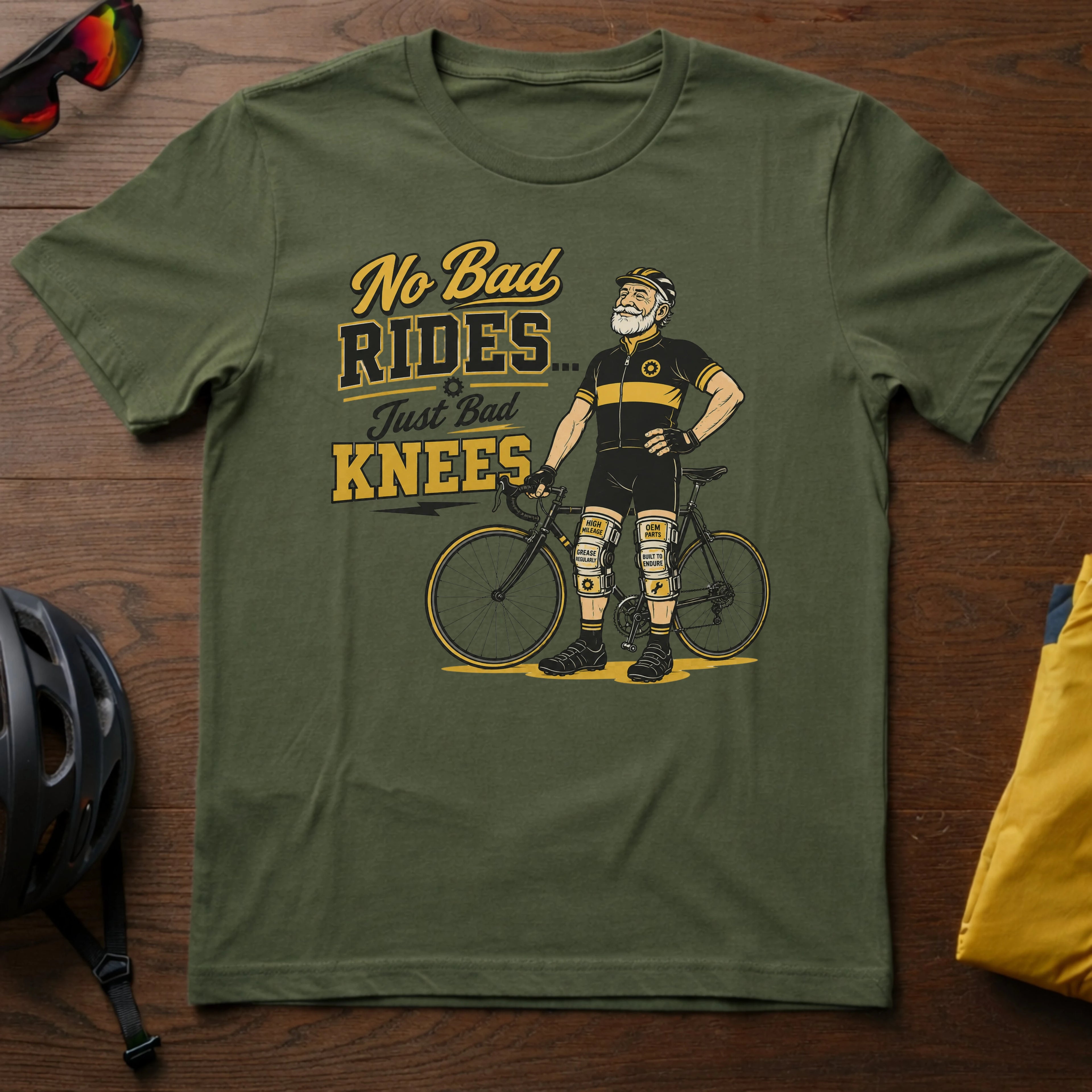 No Bad Rides, Just Bad Knees Tee
