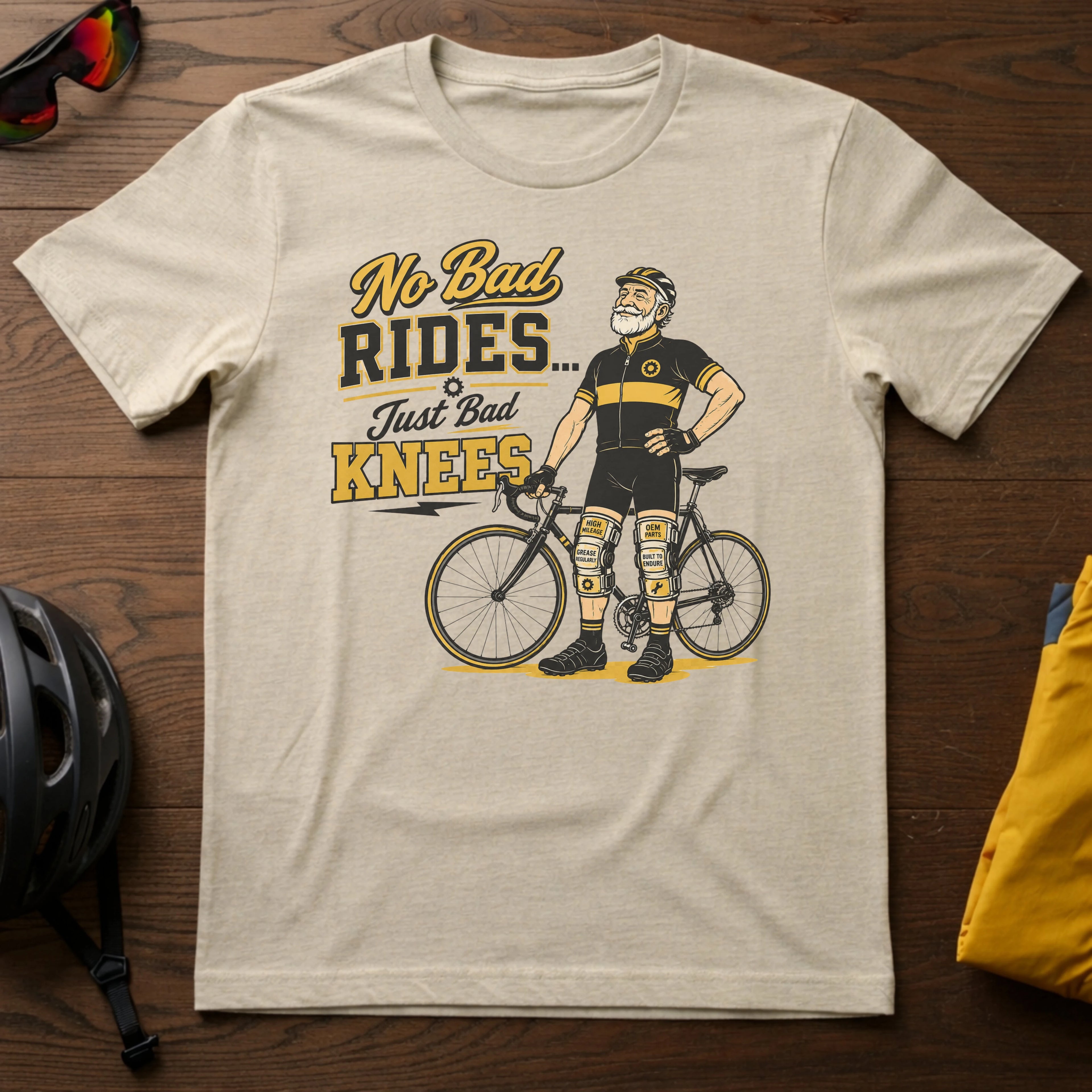 No Bad Rides, Just Bad Knees Tee
