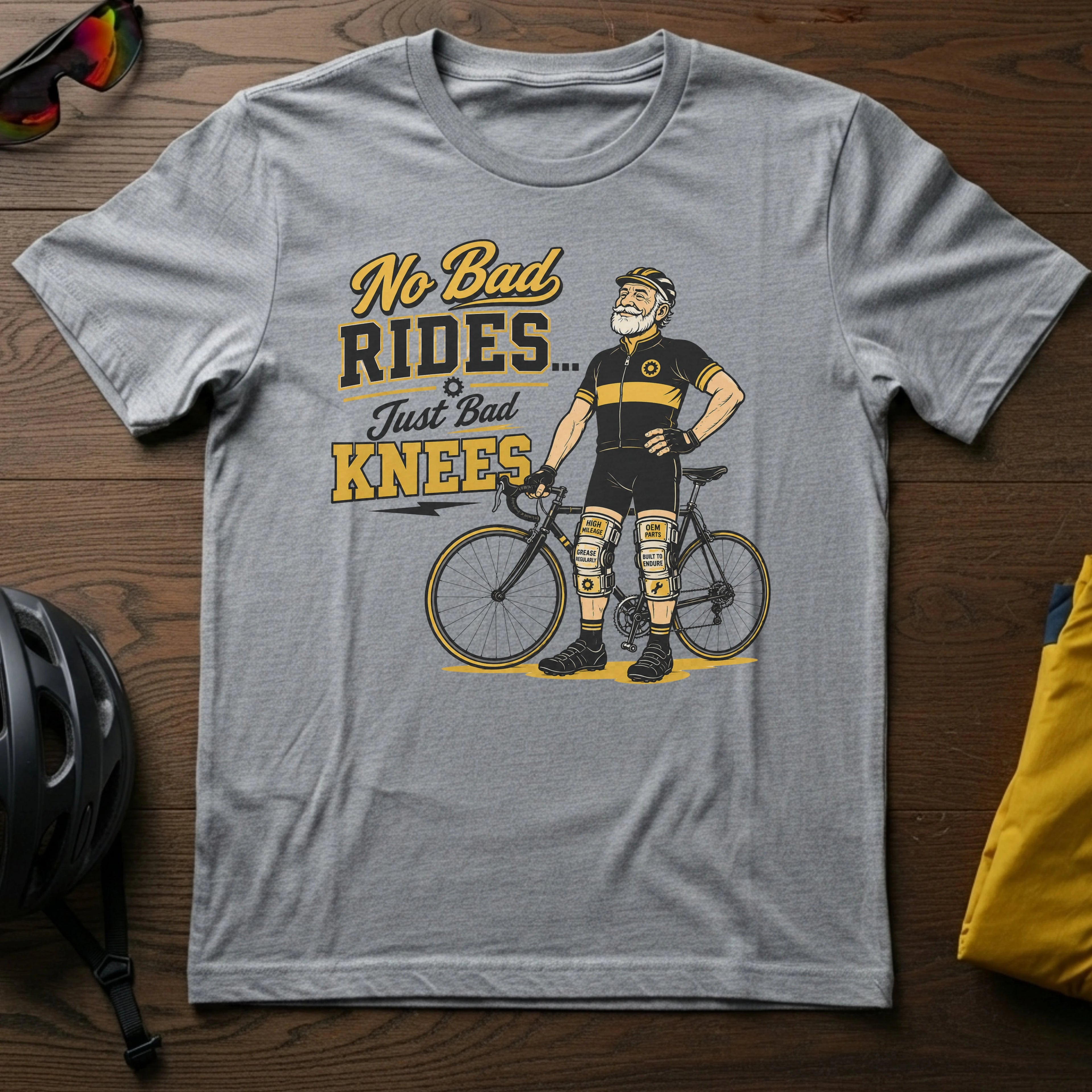 No Bad Rides, Just Bad Knees Tee