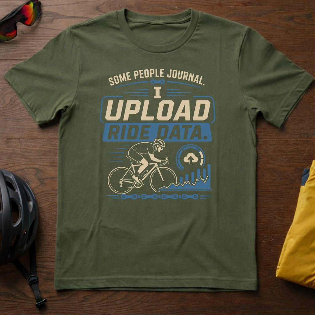 "Some People Journal. I Upload Ride Data" Tee