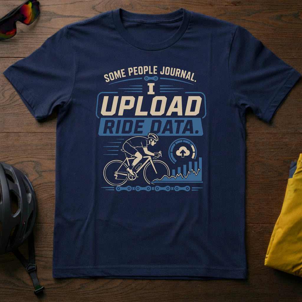 "Some People Journal. I Upload Ride Data" Tee