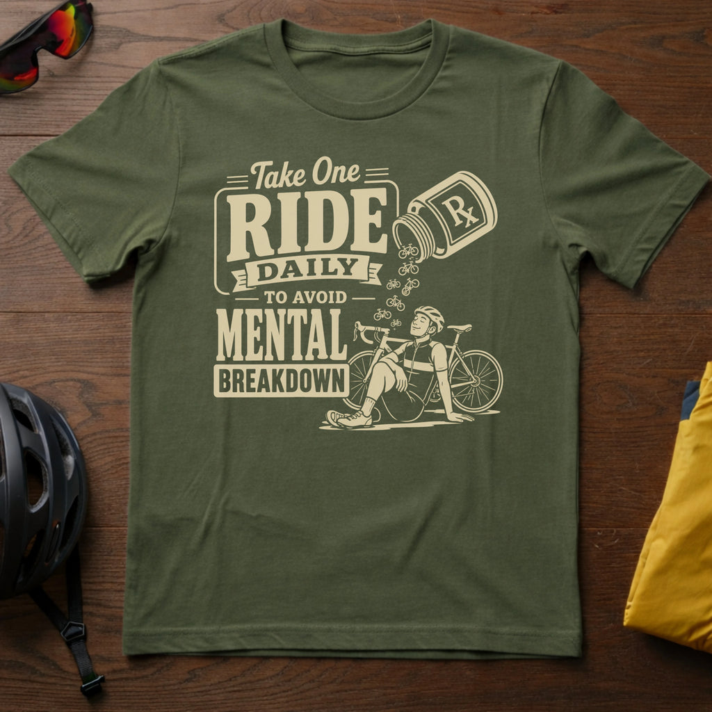 Take One Ride Daily to Avoid Mental Breakdown Tee