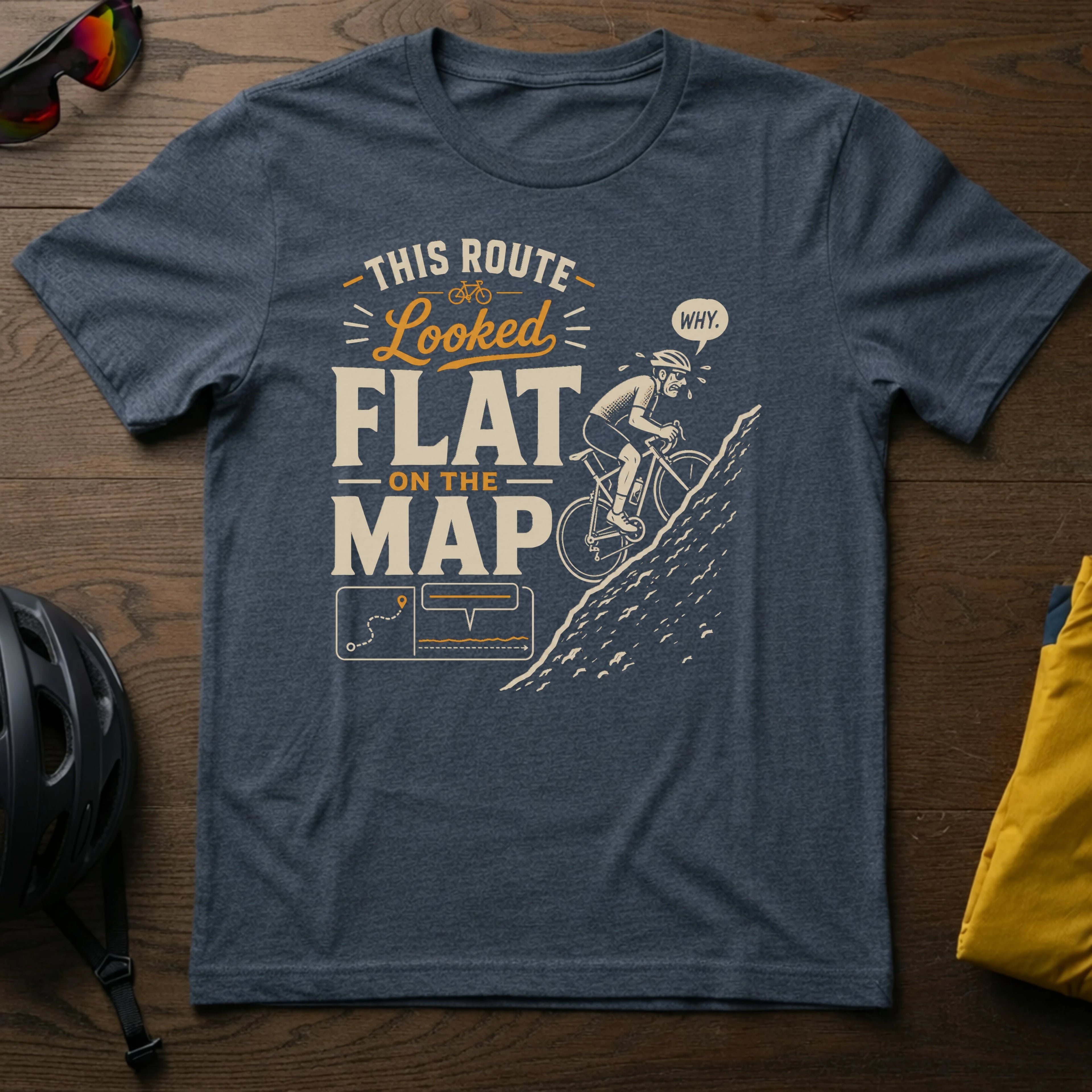 This Route Looked Flat on the Map Tee