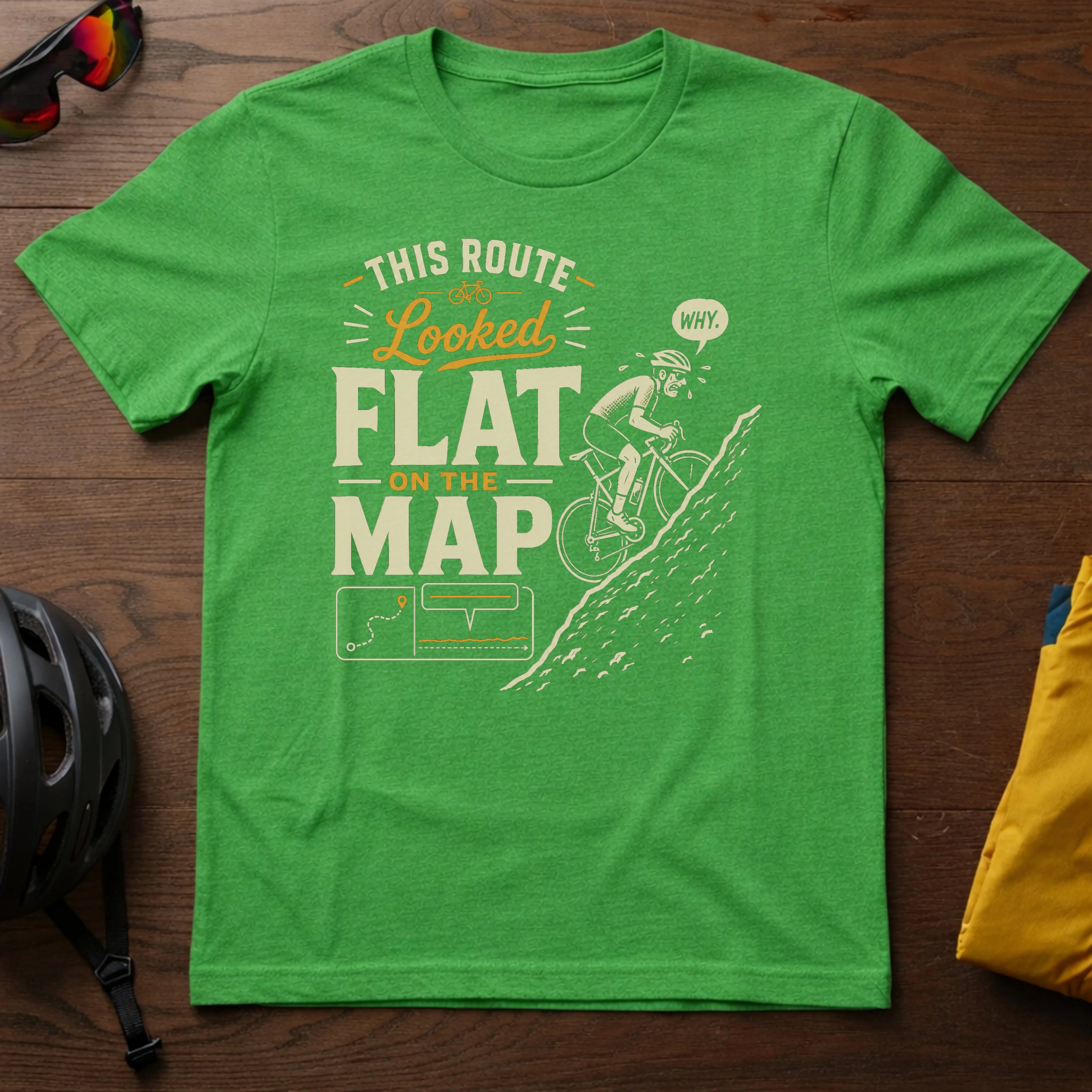 This Route Looked Flat on the Map Tee