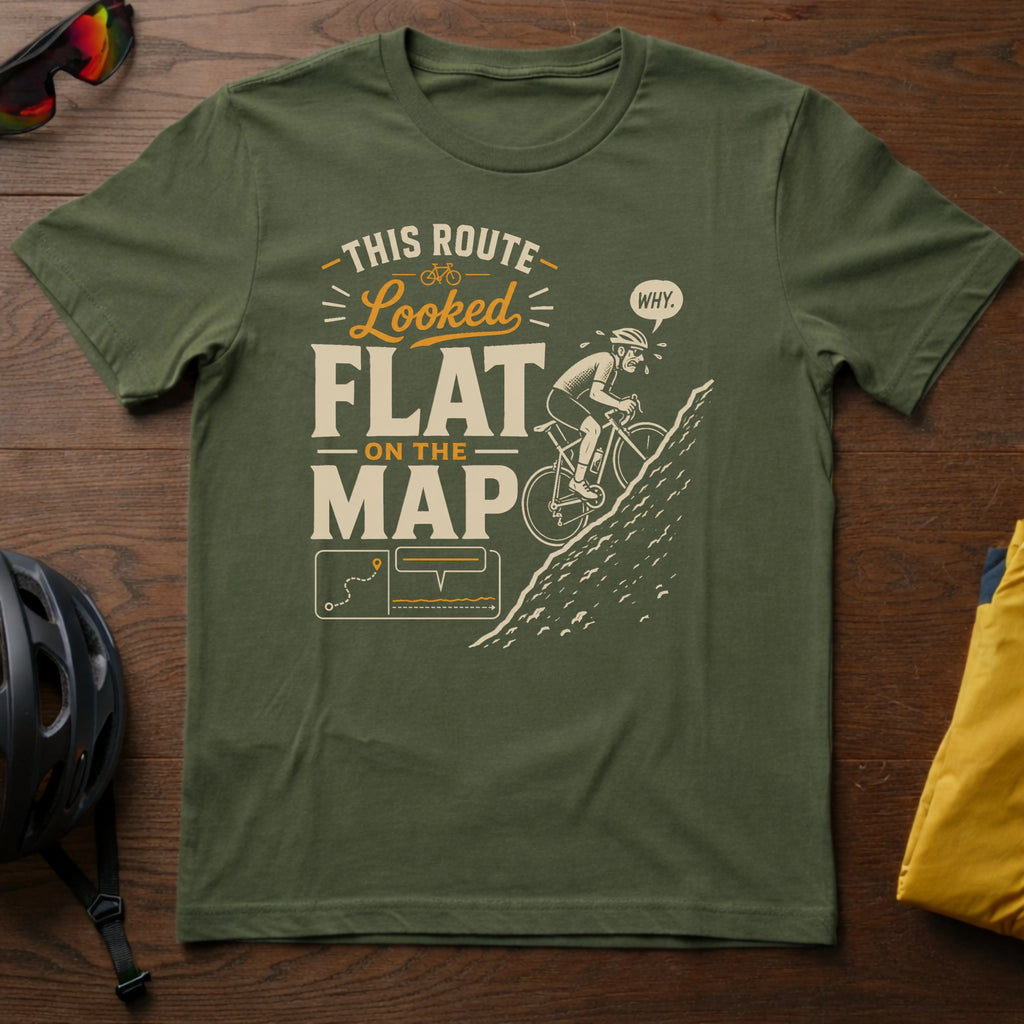This Route Looked Flat on the Map Tee