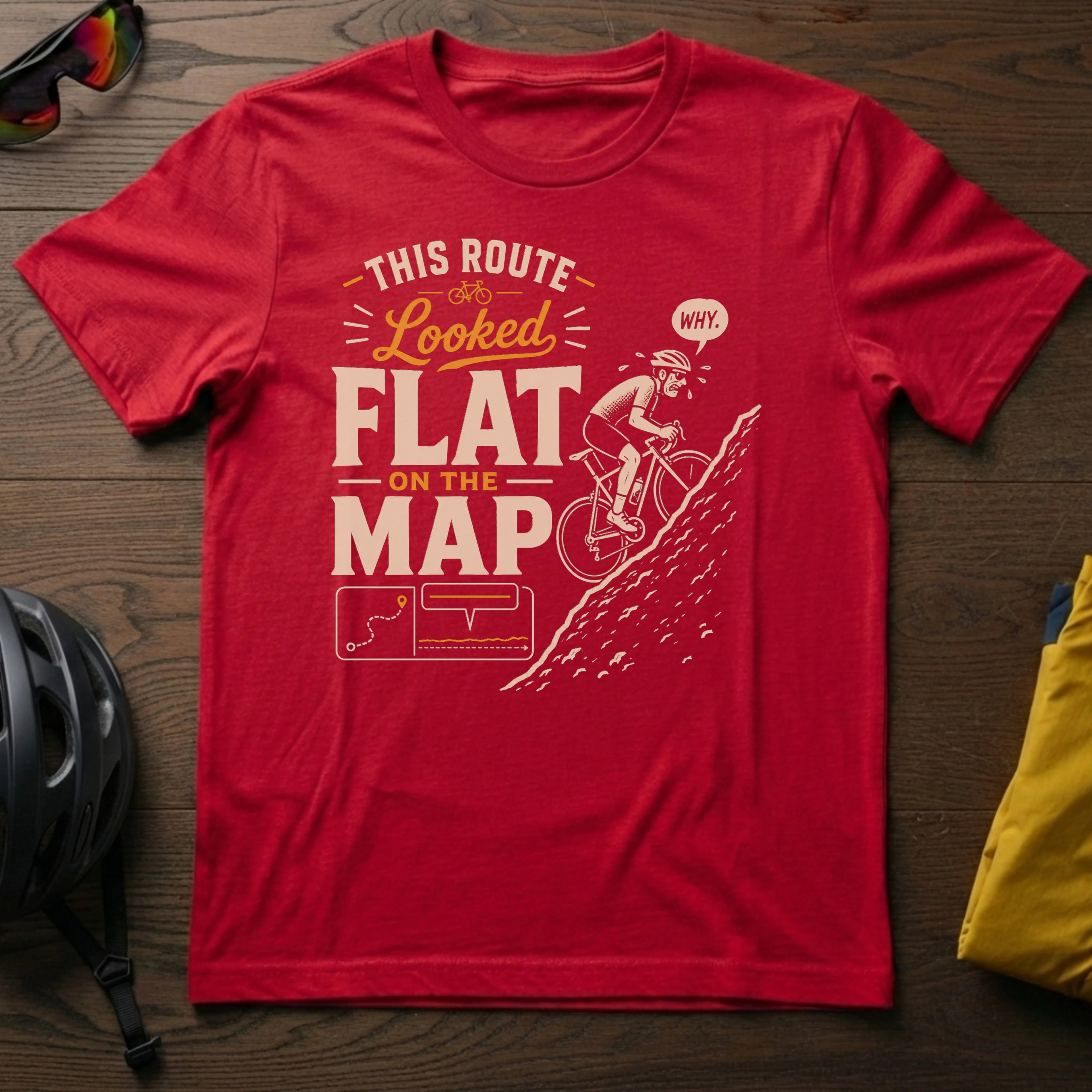 This Route Looked Flat on the Map Tee