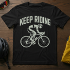 "Keep Riding" Road Cyclist Tee - Chainline Collective