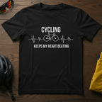 Cycling Keeps My Heart Beating EKG - Chainline Collective