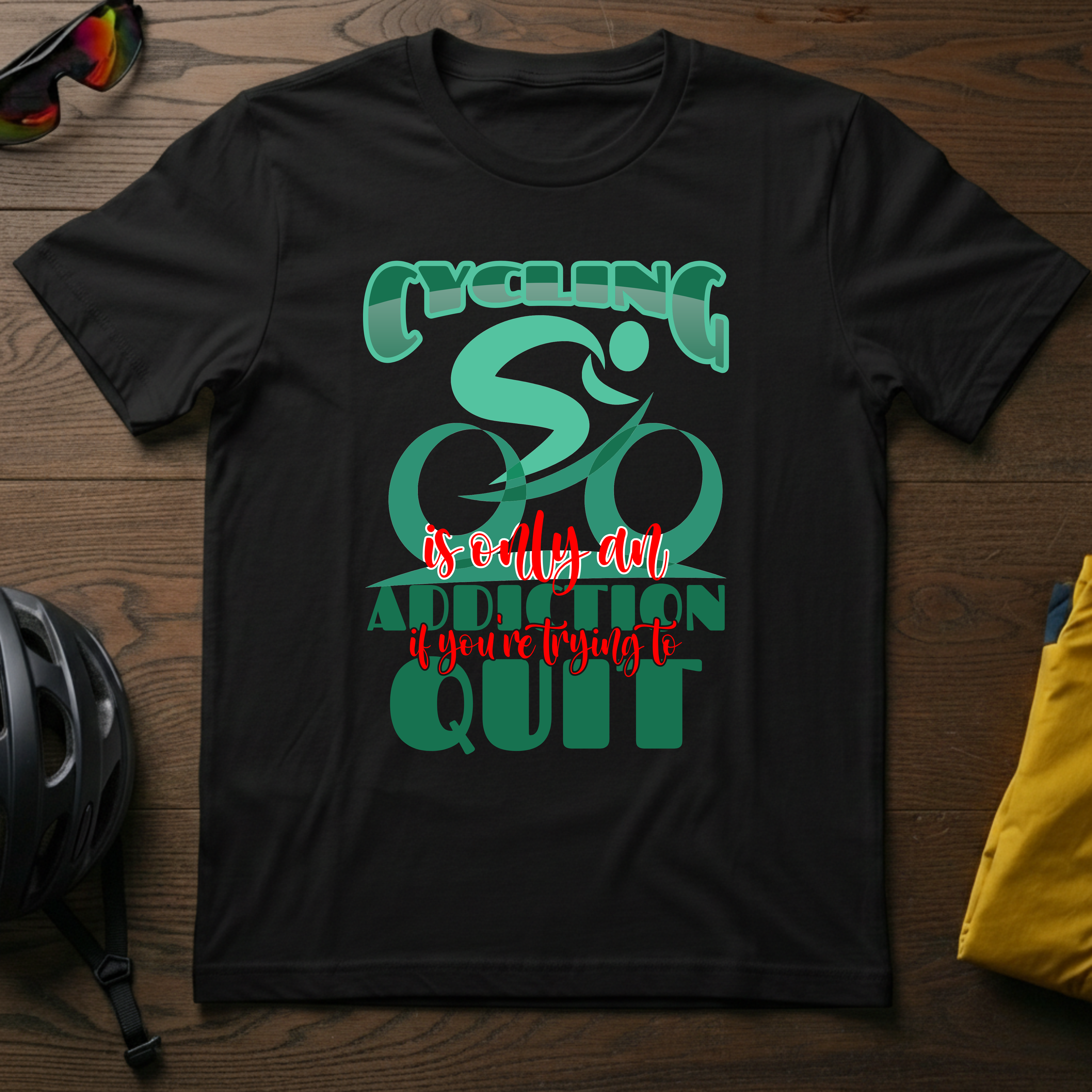 Cycling Addiction Tee — "Cycling is Only an Addiction If You're Trying to Quit" - Chainline Collective