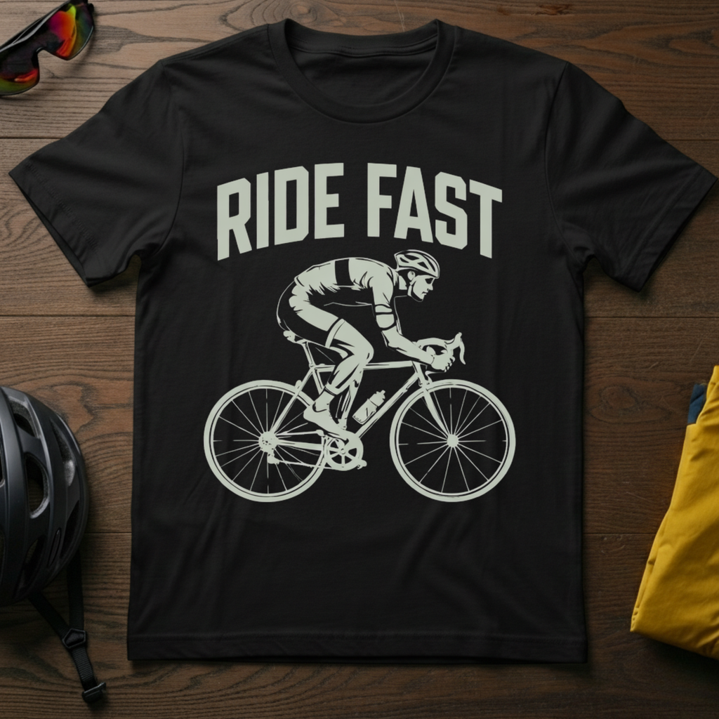 "Ride Fast" Road Cyclist Tee - Chainline Collective