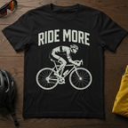 "Ride More" Road Cyclist Tee - Chainline Collective