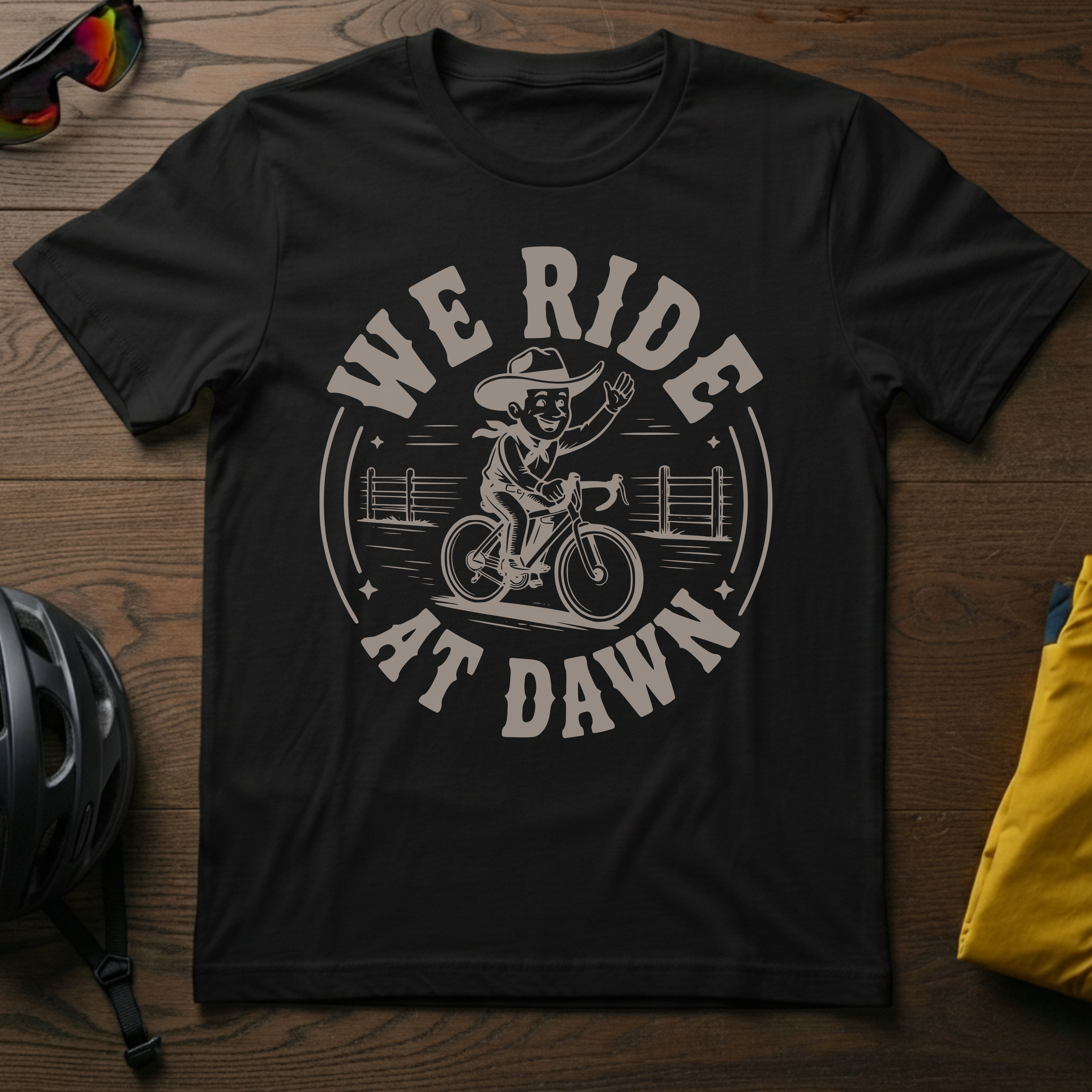 "We Ride At Dawn" Tee - Chainline Collective