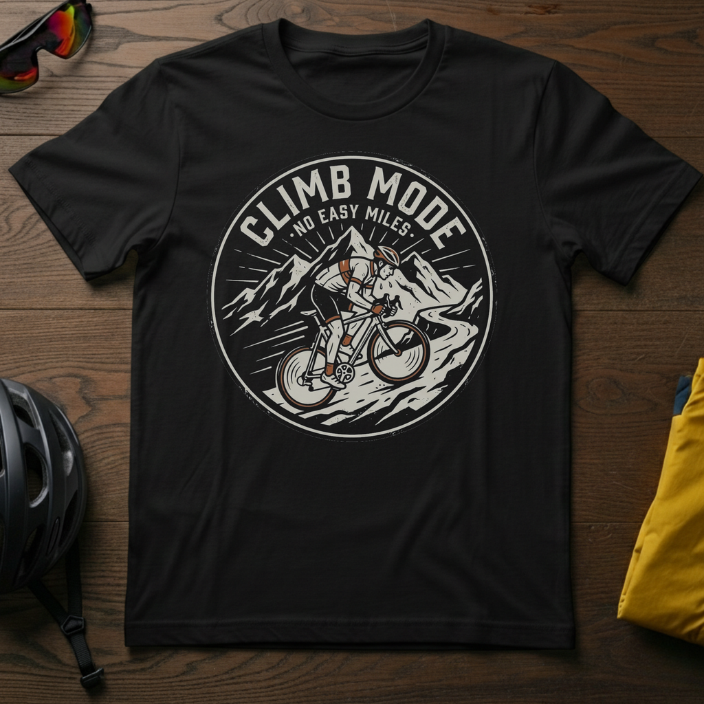 Climb Mode: No Easy Miles Tee - Chainline Collective