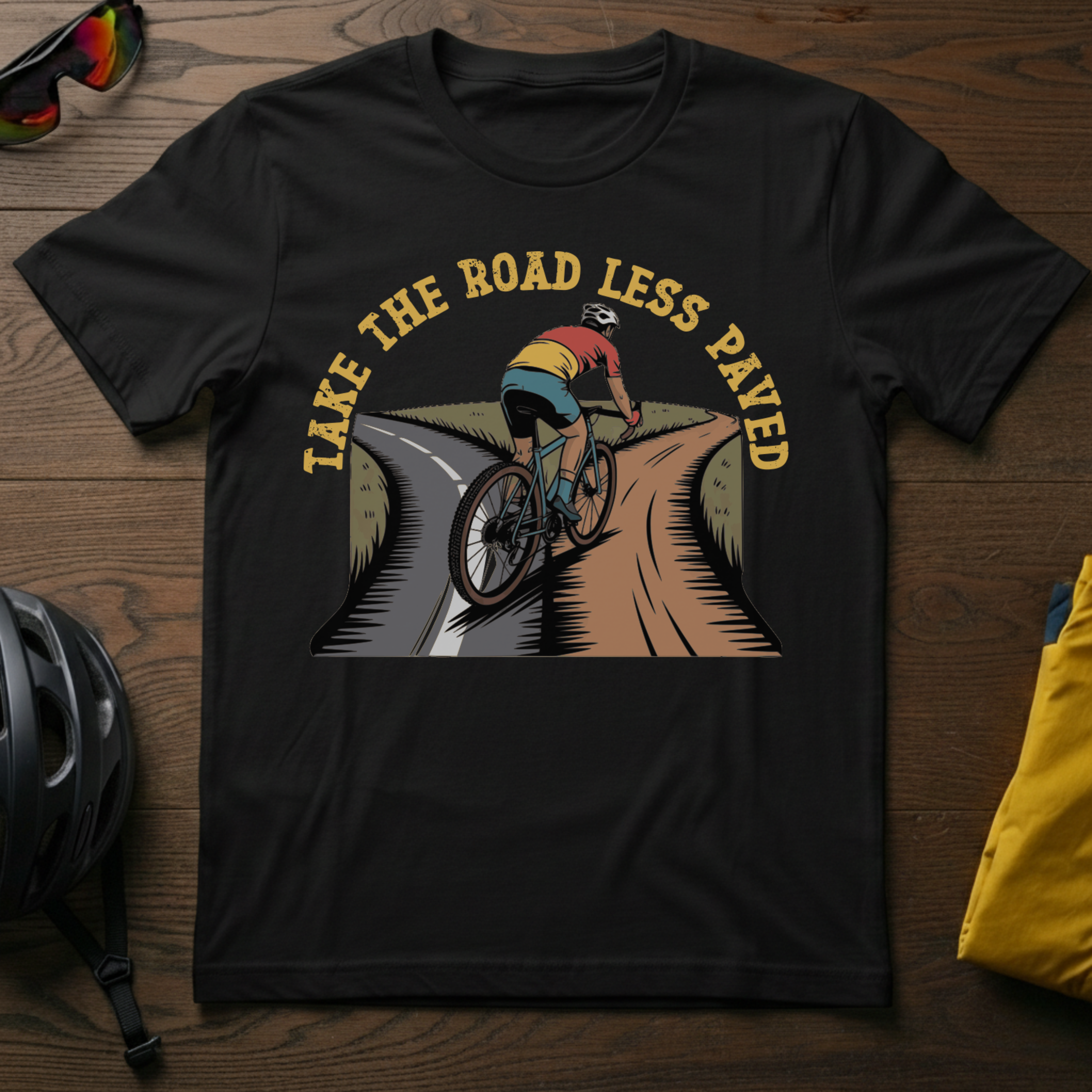 Take the Road Less Paved Tee - Chainline Collective