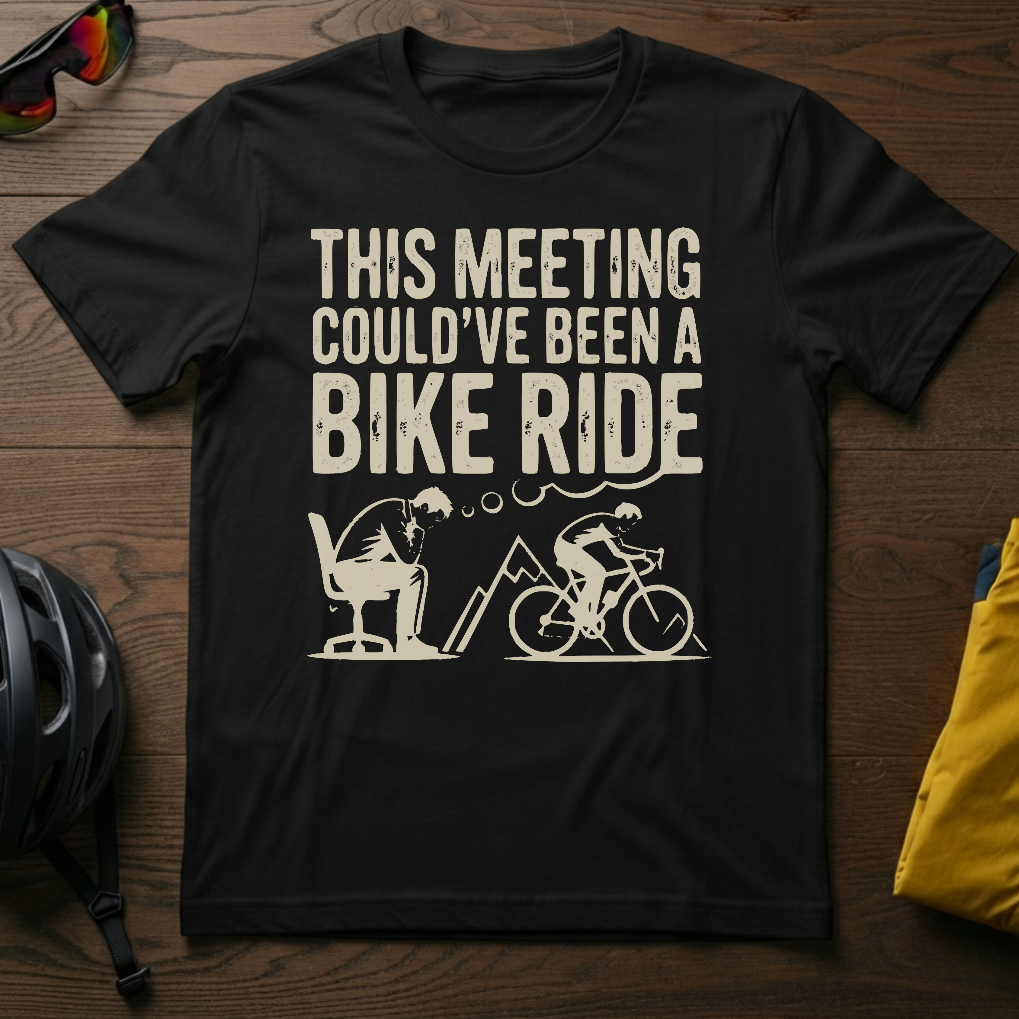"This Meeting Could've Been a Bike Ride" Tee - Chainline Collective