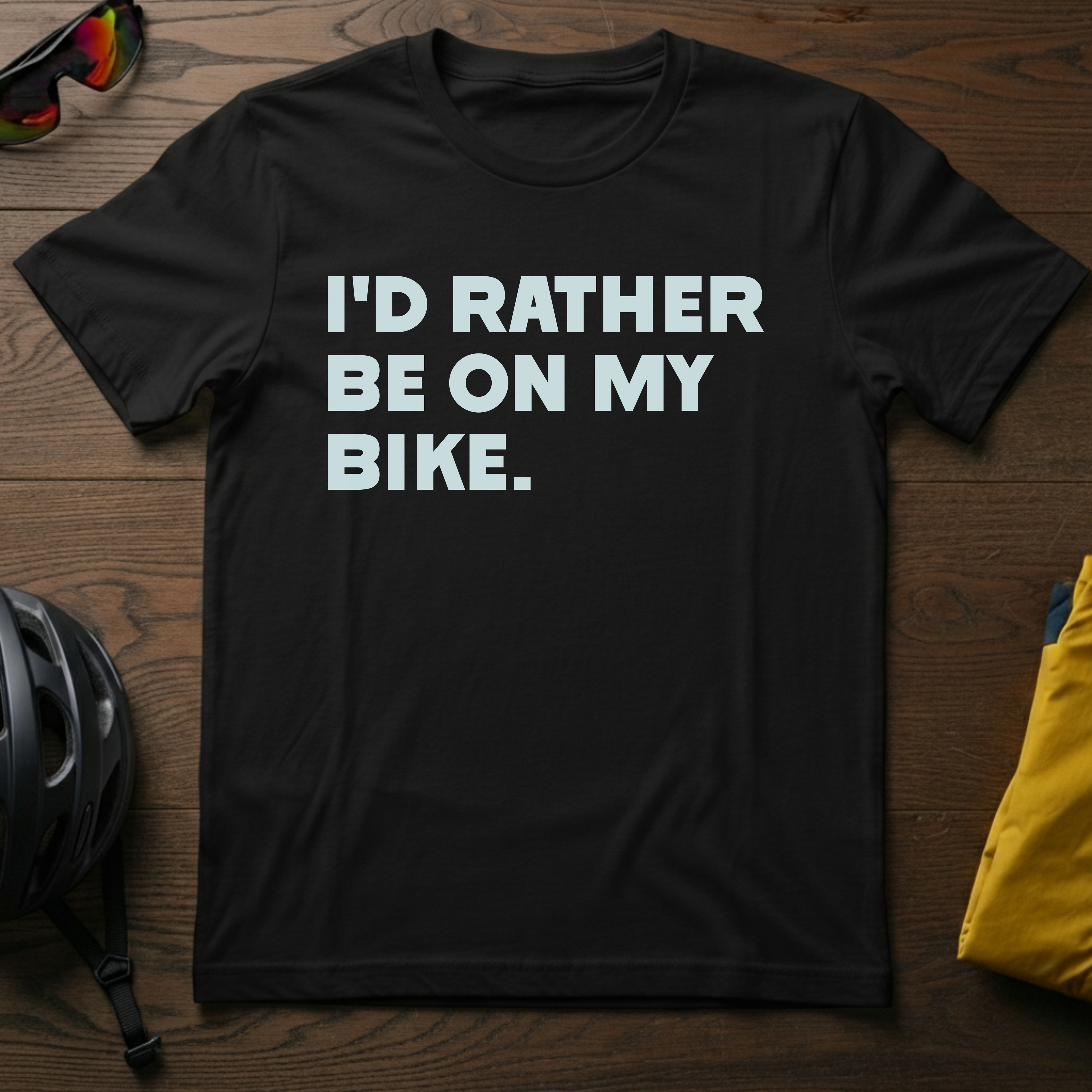 "I'd Rather Be On My Bike." Tee - Chainline Collective