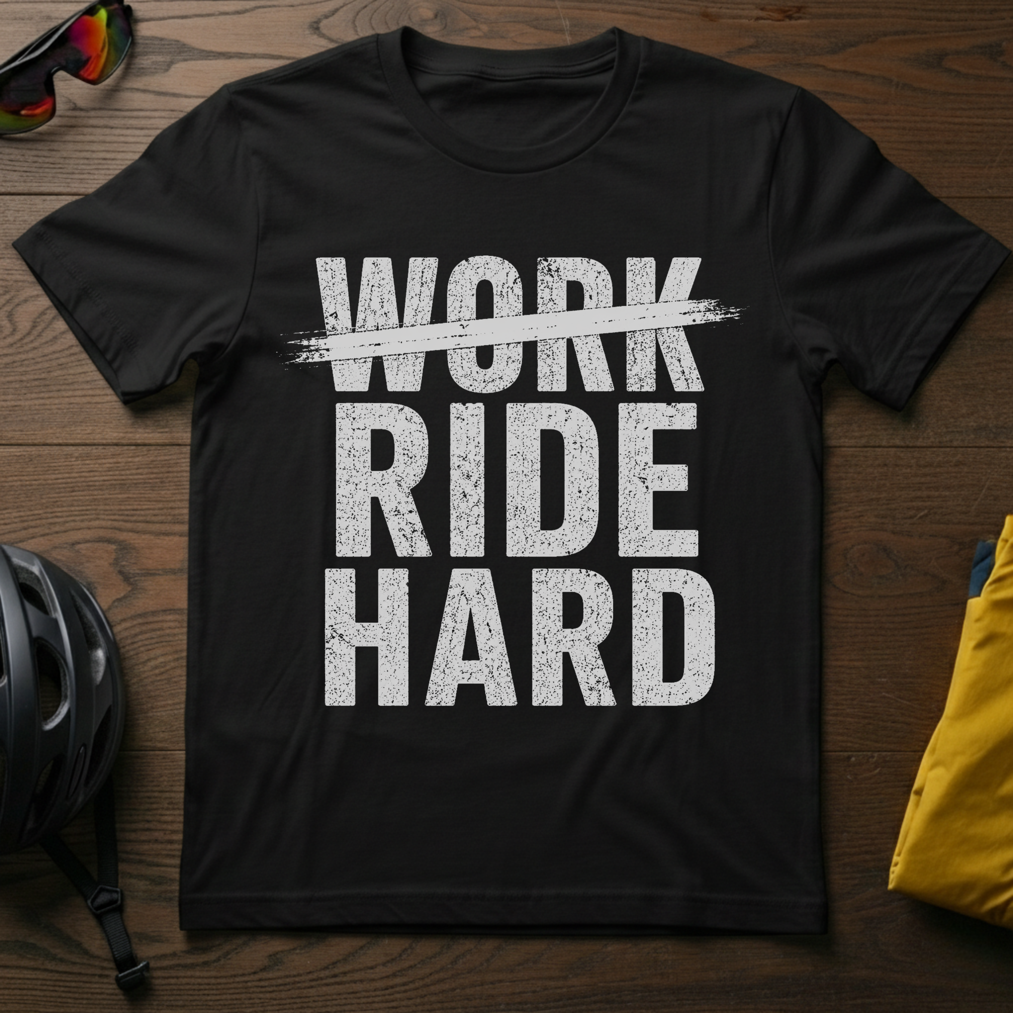 Work Hard, no, Ride Hard Tee - Chainline Collective