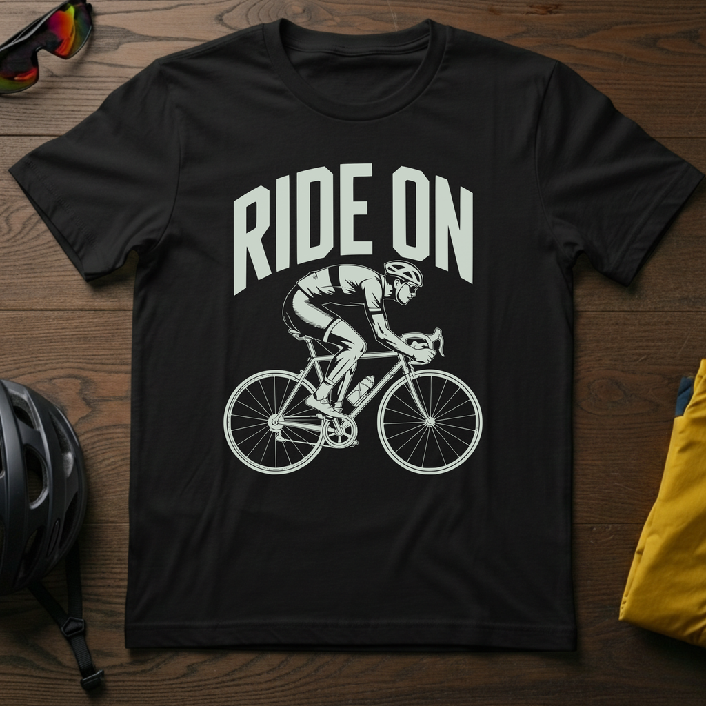 "Ride On" Road Cyclist Tee - Chainline Collective