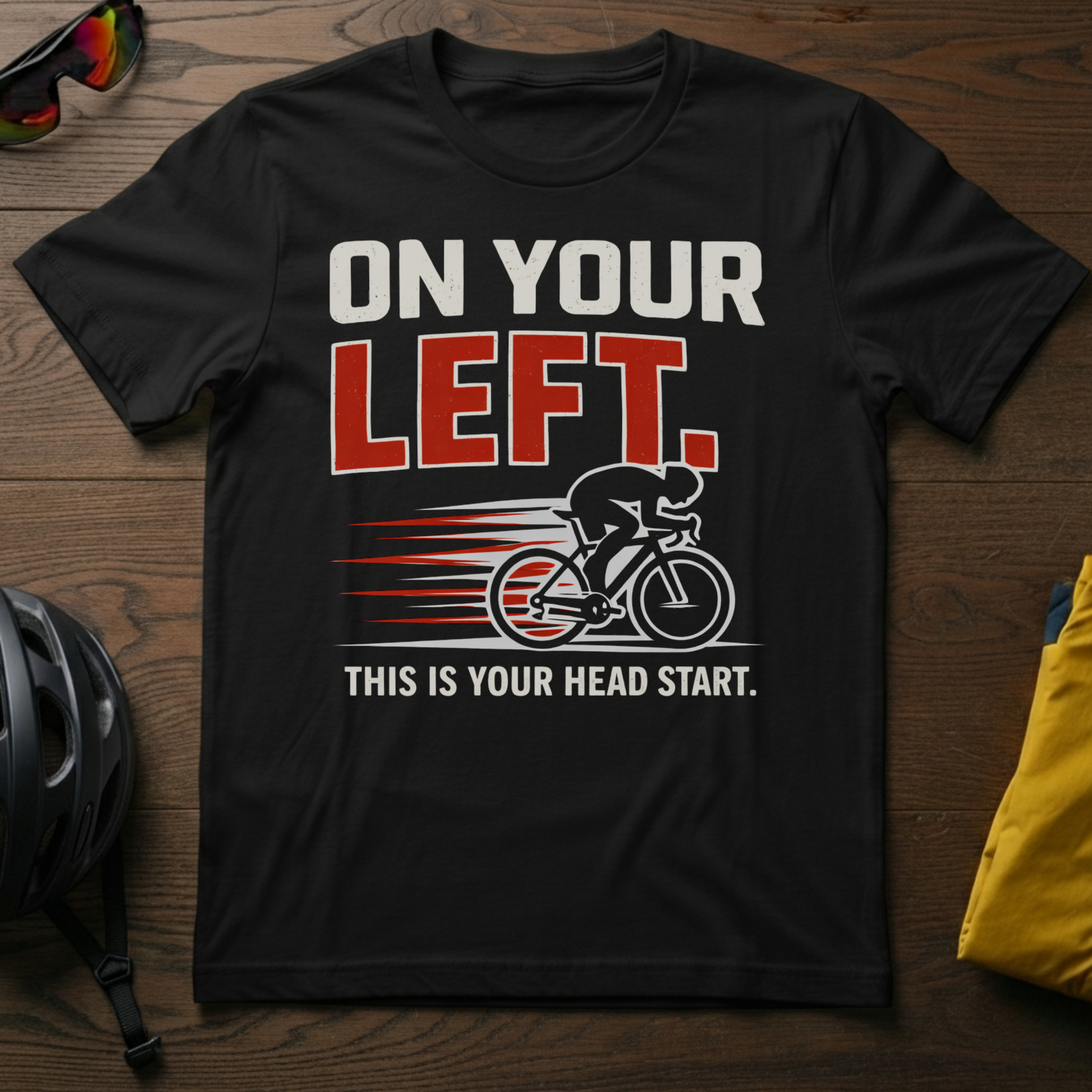"On Your Left -- This is Your Head Start" Tee - Chainline Collective