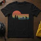 Sunset Mountain Biking Silhouette - Chainline Collective