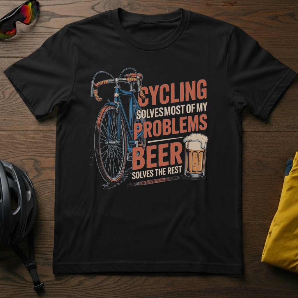 Cycling Solves Most of my Problems. Beer Solves the Rest - Chainline Collective