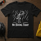 Rainy Day, "No Biking Today" Tee - Chainline Collective