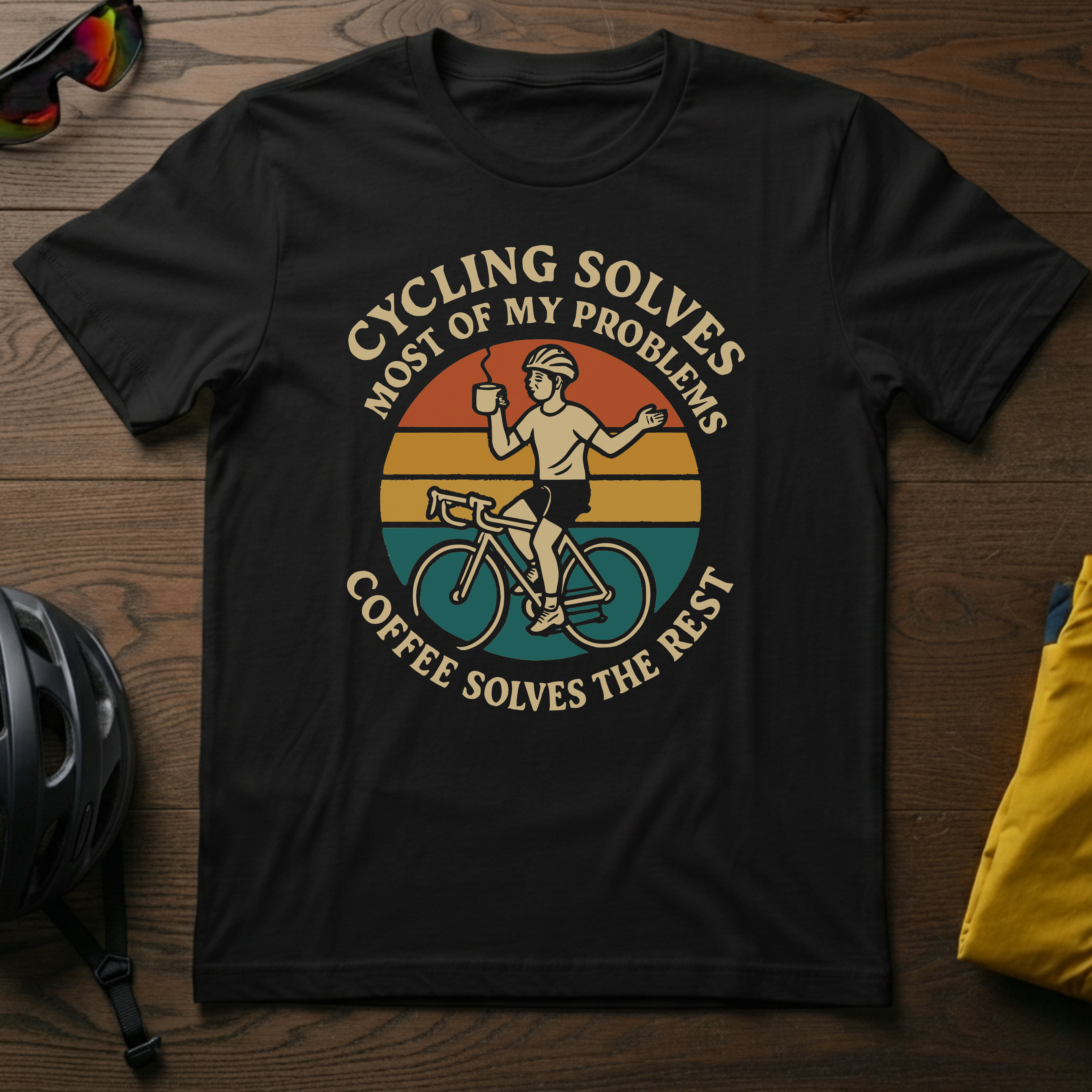 Cycling Solves Most of my Problems. Coffee Solves the Rest - Chainline Collective