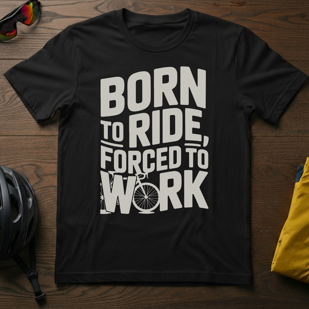 Born to Ride, Forced to Work Tee - Chainline Collective