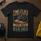Time Flies When You're Mountain Biking Tee - Chainline Collective
