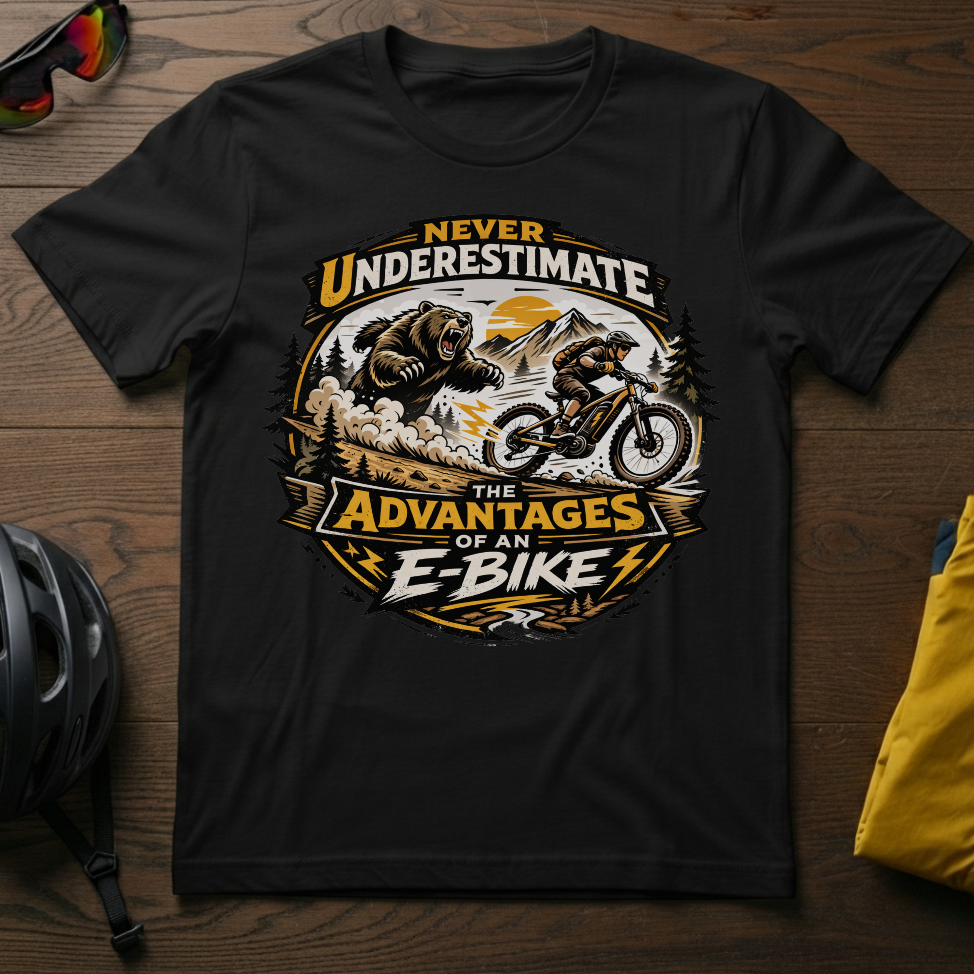 Never Underestimate the Advantages of an E-Bike Tee - Chainline Collective