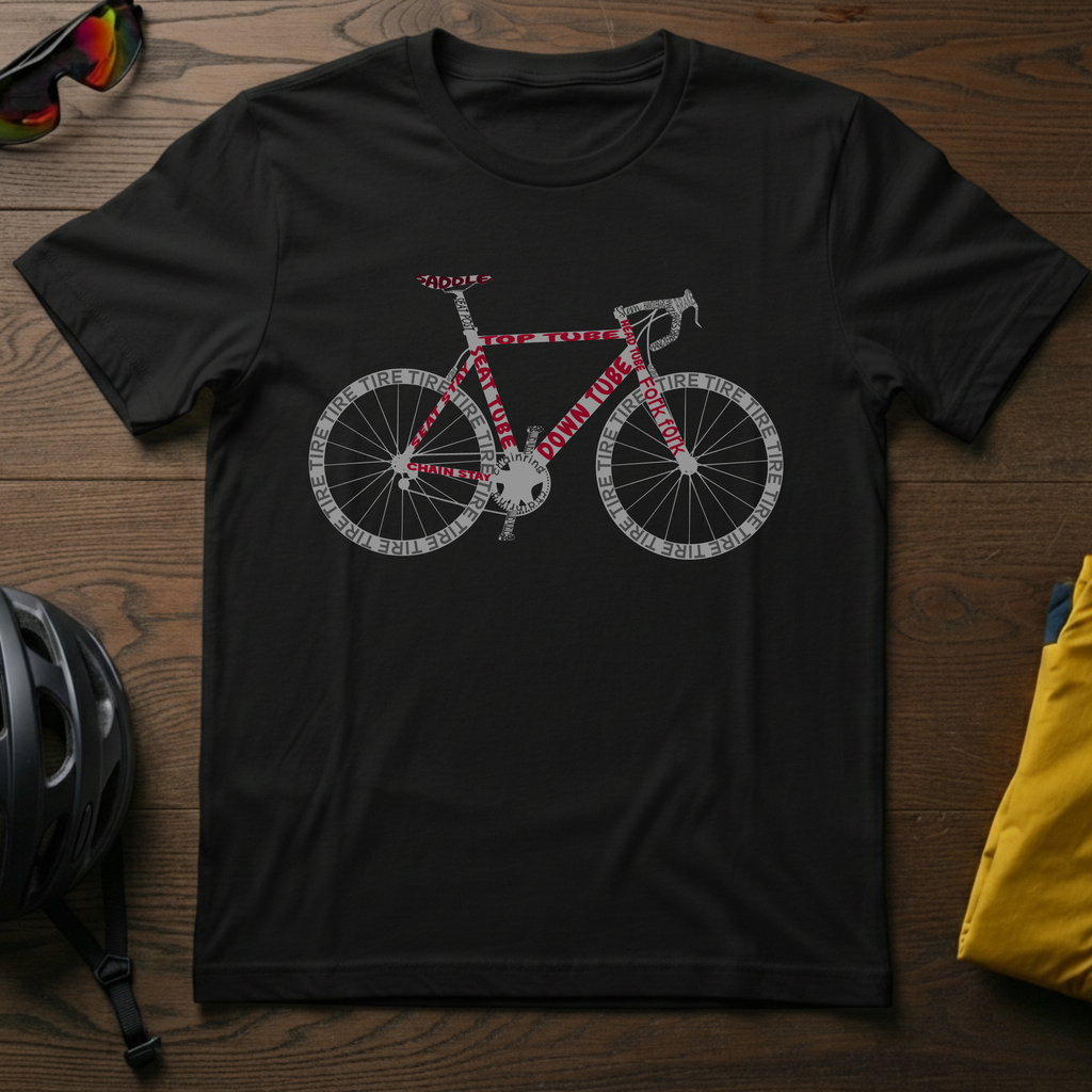 Road Bike Anatomy T-Shirt - Chainline Collective