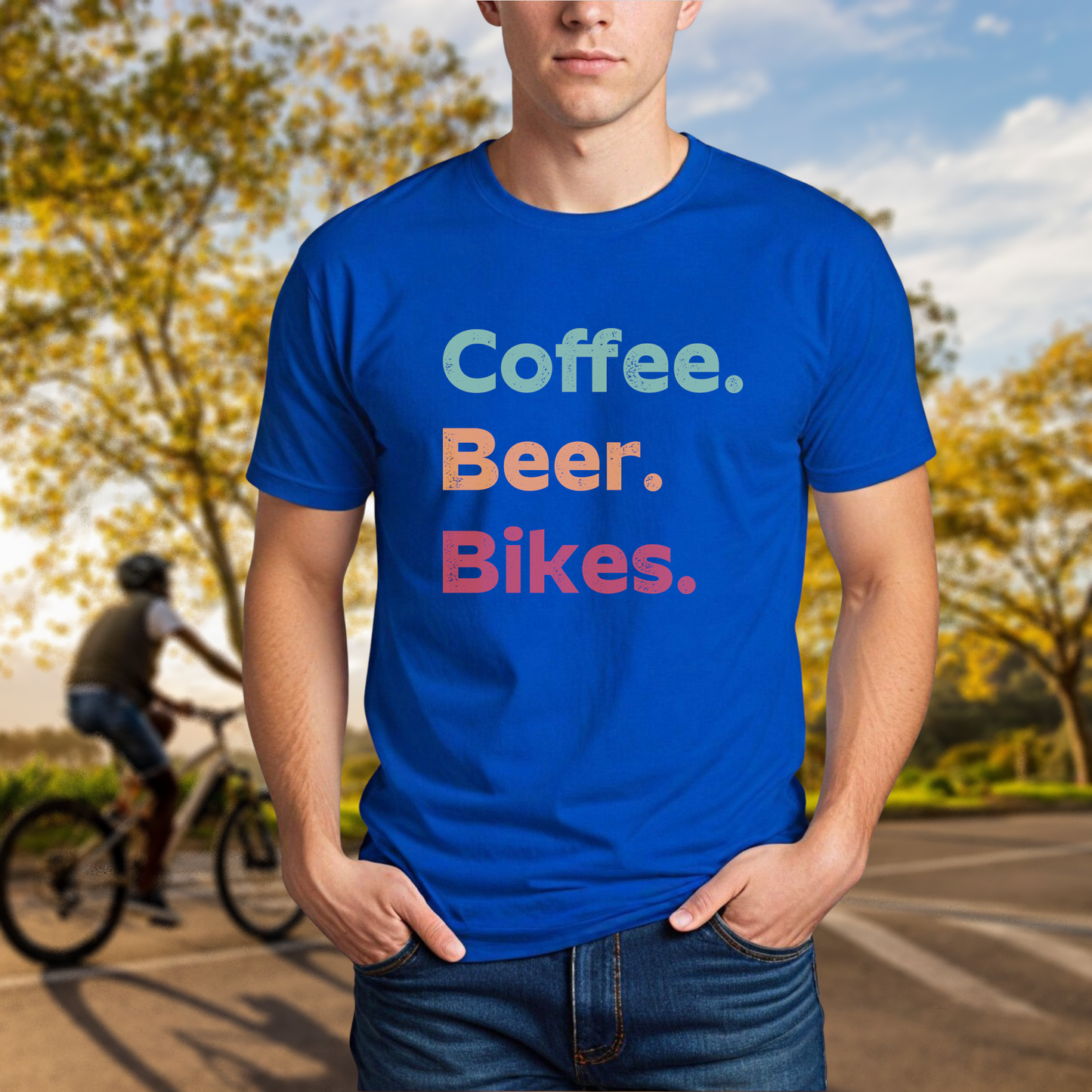"Coffee. Beer. Bikes" T-Shirt - Chainline Collective