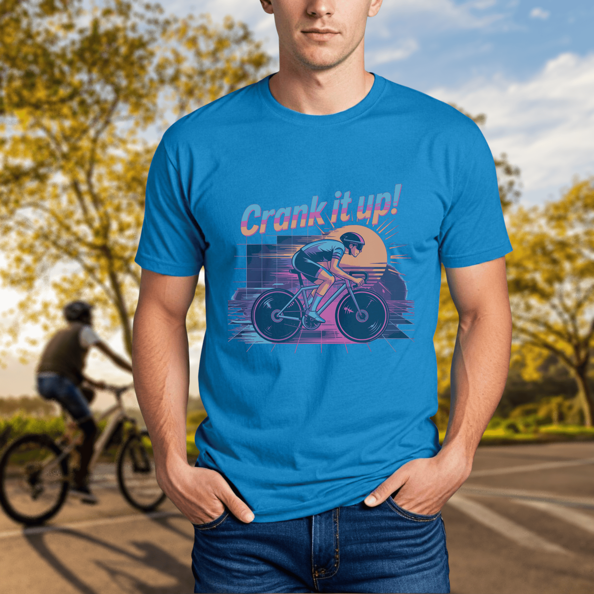 "Crank It Up" Retro Synthwave Tee - Chainline Collective