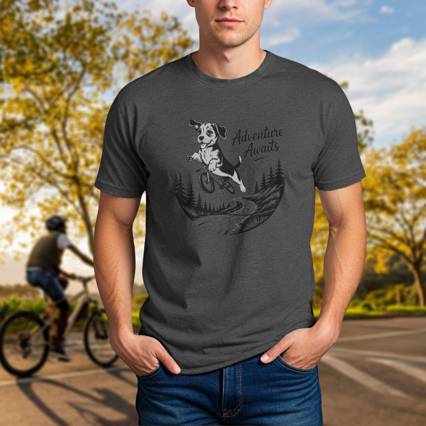 Cycling Beagle -- Adventure Awaits - Chainline Collective