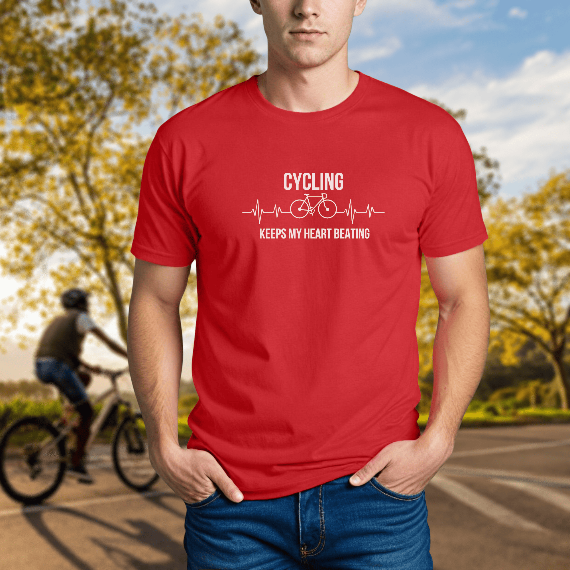 Cycling Keeps My Heart Beating EKG - Chainline Collective