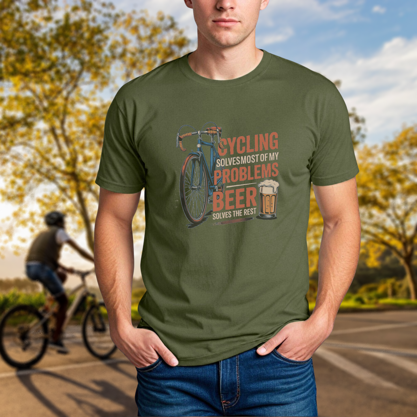 Cycling Solves Most of my Problems. Beer Solves the Rest - Chainline Collective